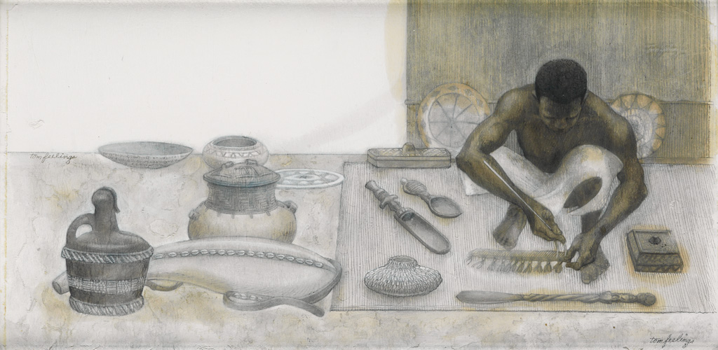 TOM FEELINGS (1933 - 2003) Untitled (African Craftsman).